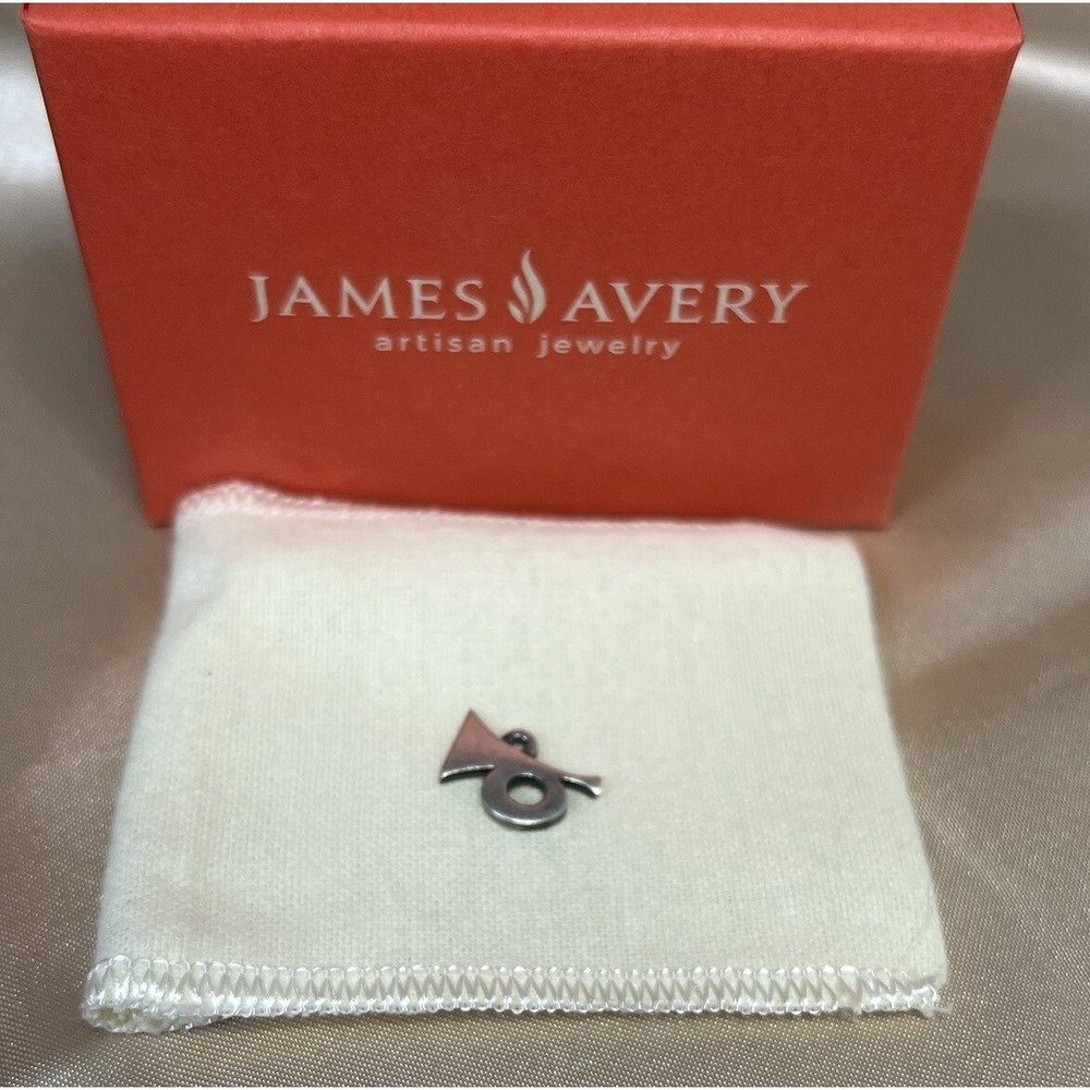 Retired James Avery Bugle Trumpet Charm Sterling Silver 925  Missing Jump Ring